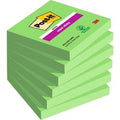 Zelfklevende notes post-it 6 x 90 vel 76 x 76 mm blanco groen
