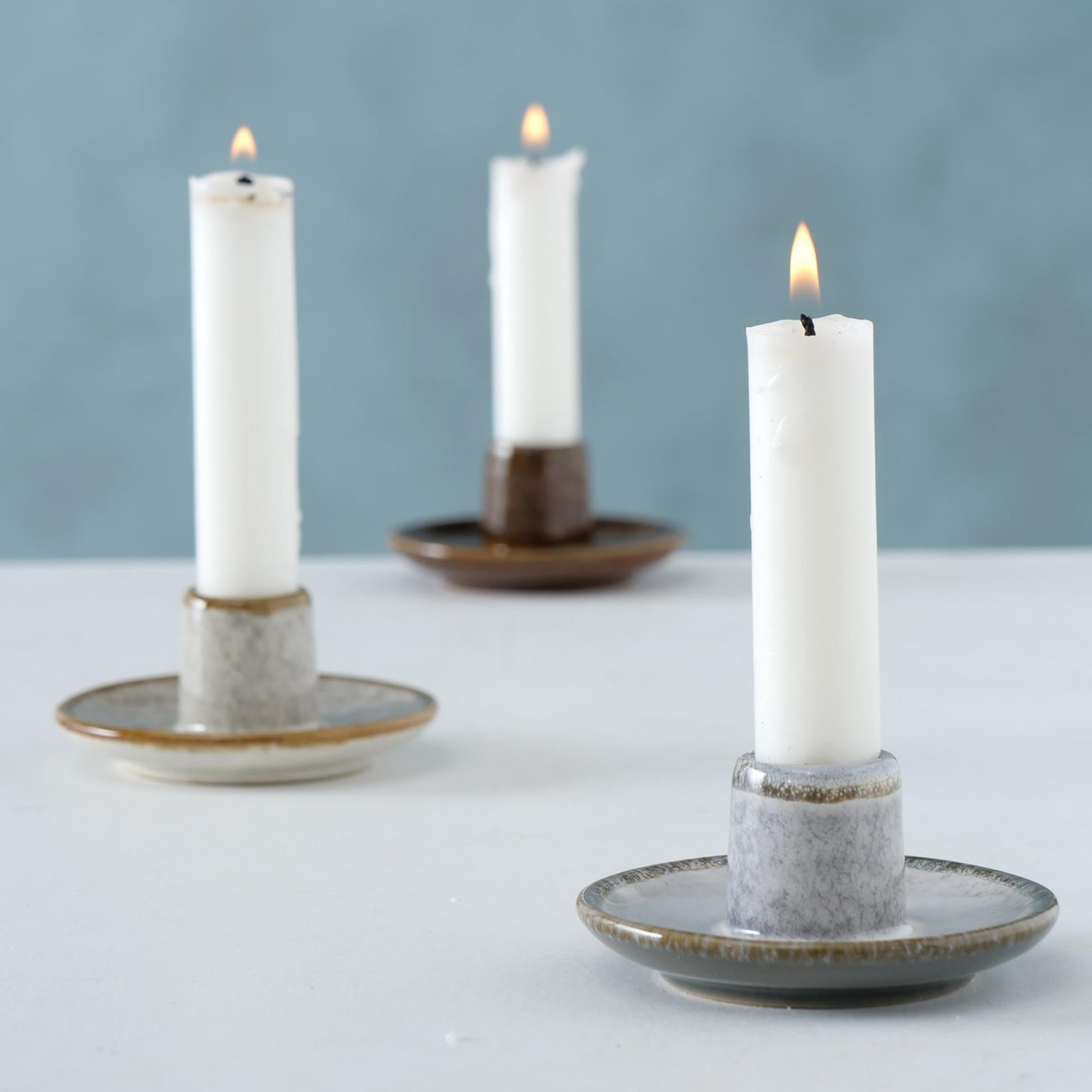 Boltze home kaarsenhouder h6cm dia 9cm porselein malinka ( exclusief kaars )