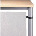 Bach achterwand hammerer vhr12 s aluminium 115x35cm zilver
