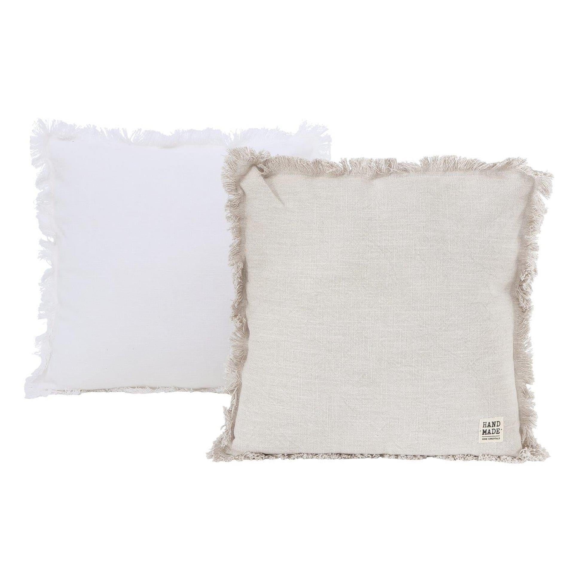 Boltze home kussen lenea 45x45cm beige wit 2 assorti