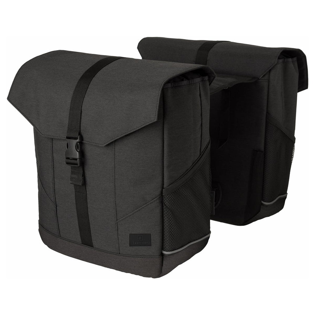 Fastrider pendler dubbele fietstas basics grijs