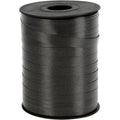 Cadeaulint, b: 10 mm, glossy, zwart, 250 m 1 rol