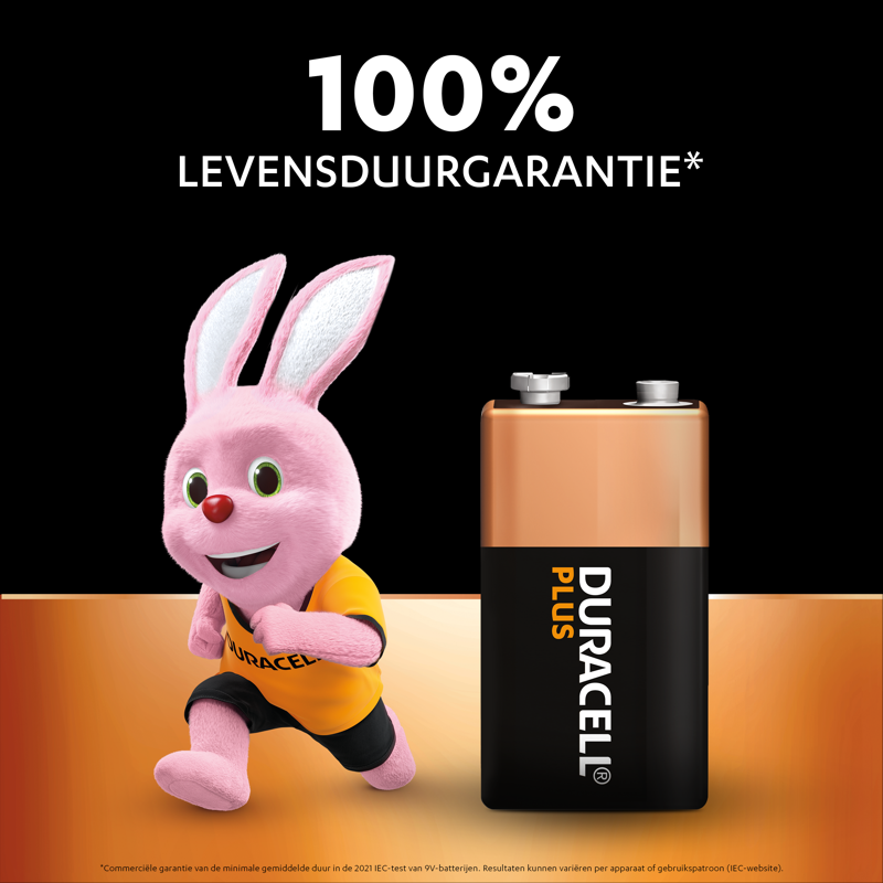 DURACELL Alkaline-Batterie 6LR61 9V (1 Stück)