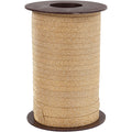 Cadeaulint, b: 10 mm, glitter, goud, 100 m 1 rol