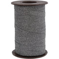 Cadeaulint, b: 10 mm, glitter, zwart, 100 m 1 rol