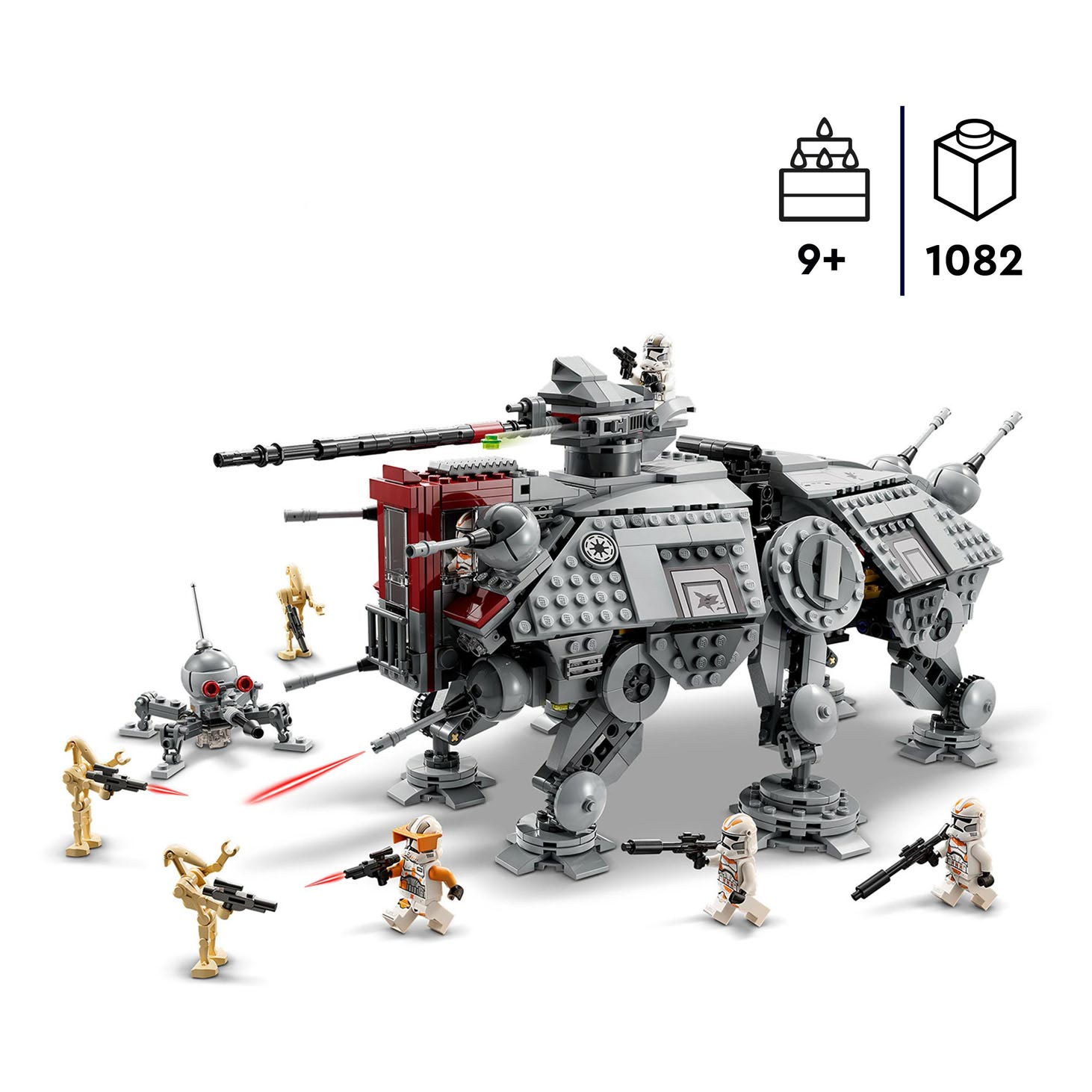 Lego star wars - at-te walker constructiespeelgoed (75337)