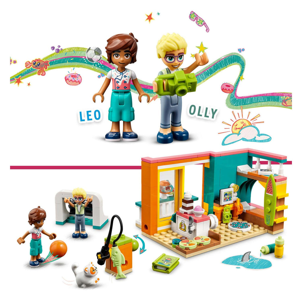 Lego friends - leo’s kamer constructiespeelgoed (41754)