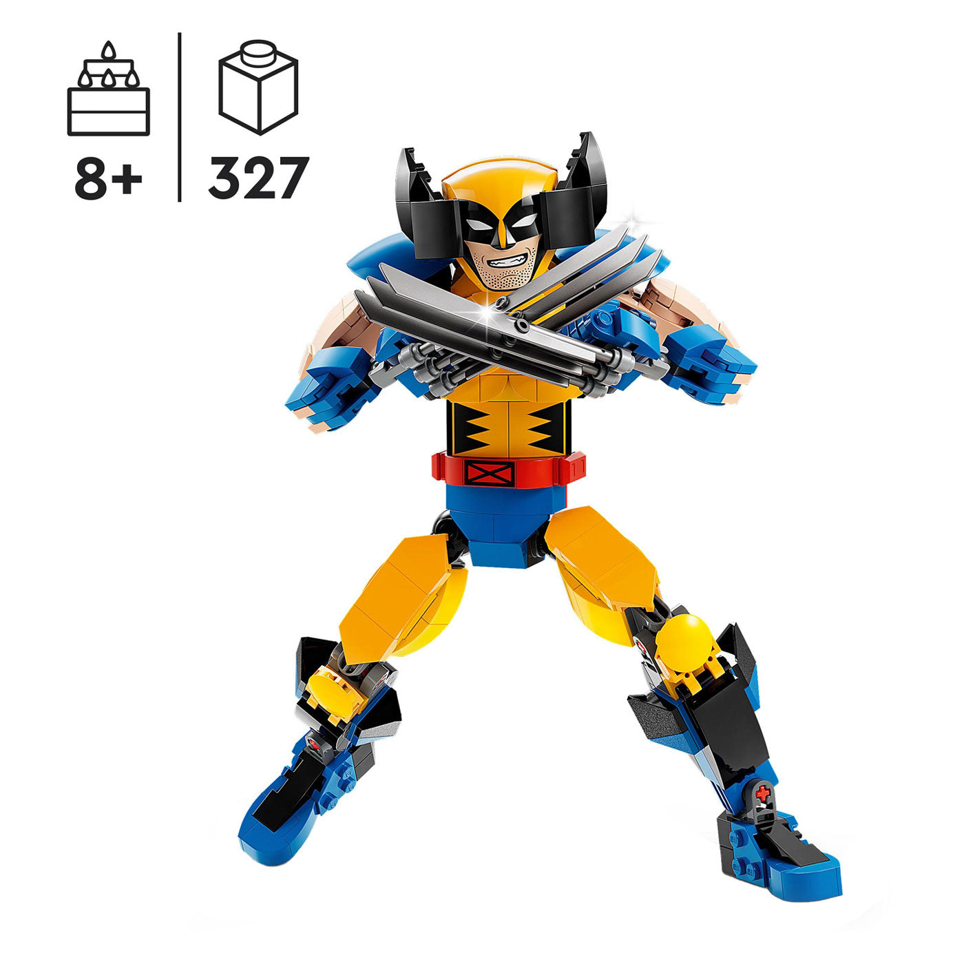 Lego marvel - wolverine bouwfiguur constructiespeelgoed (76257)
