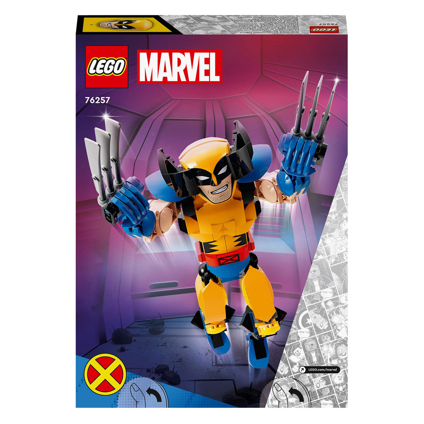 Lego marvel - wolverine bouwfiguur constructiespeelgoed (76257)