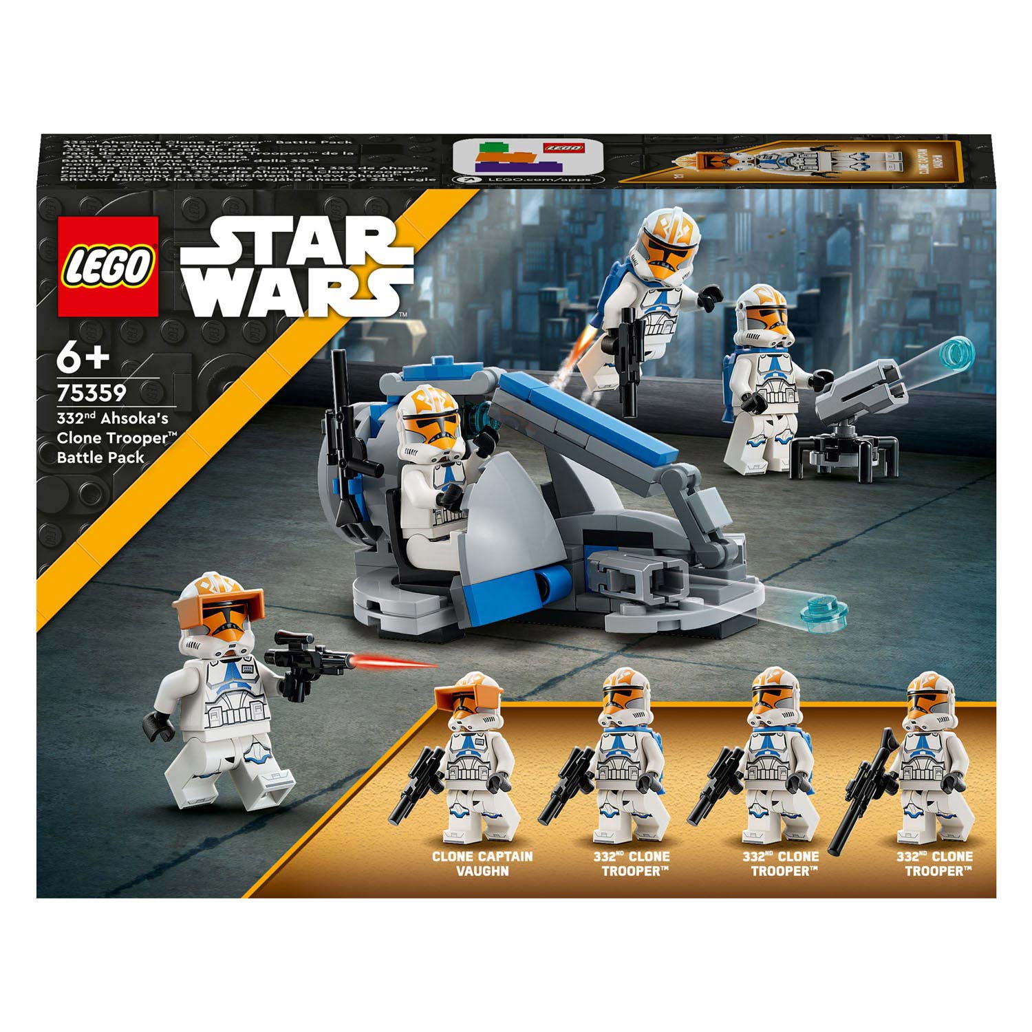 Lego star wars - 332nd ahsoka's clone trooper battle pack constructiespeelgoed (75359)