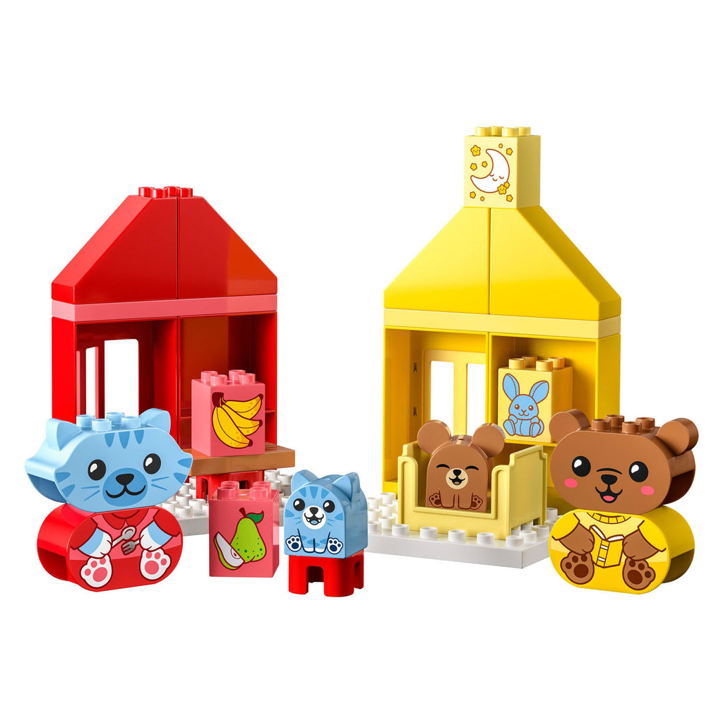Lego duplo - dagelijkse gewoontes - eten en slapen constructiespeelgoed (10414)