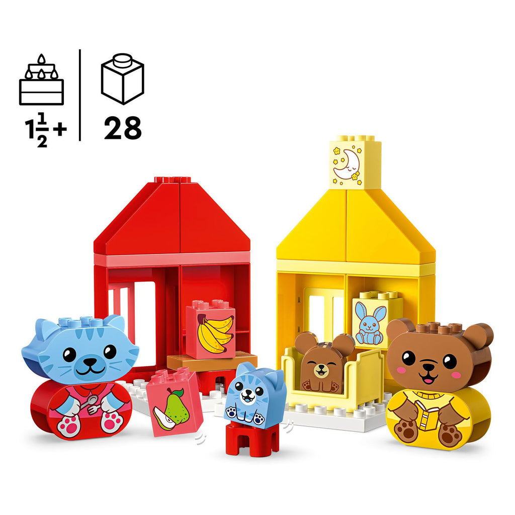Lego duplo - dagelijkse gewoontes - eten en slapen constructiespeelgoed (10414)