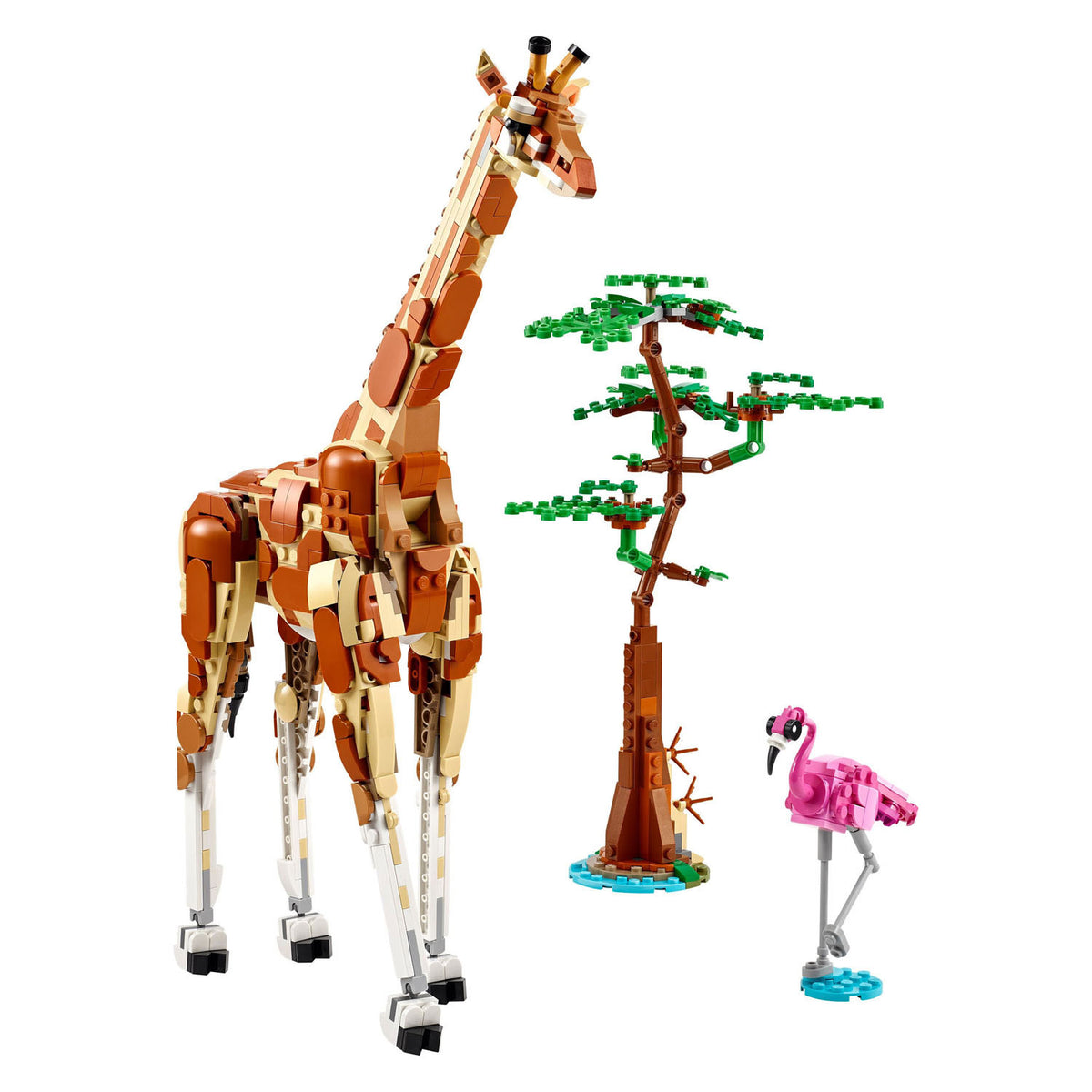 Lego creator 3in1 safaridieren speelgoed set met giraffe, gazelles en leeuw 31150