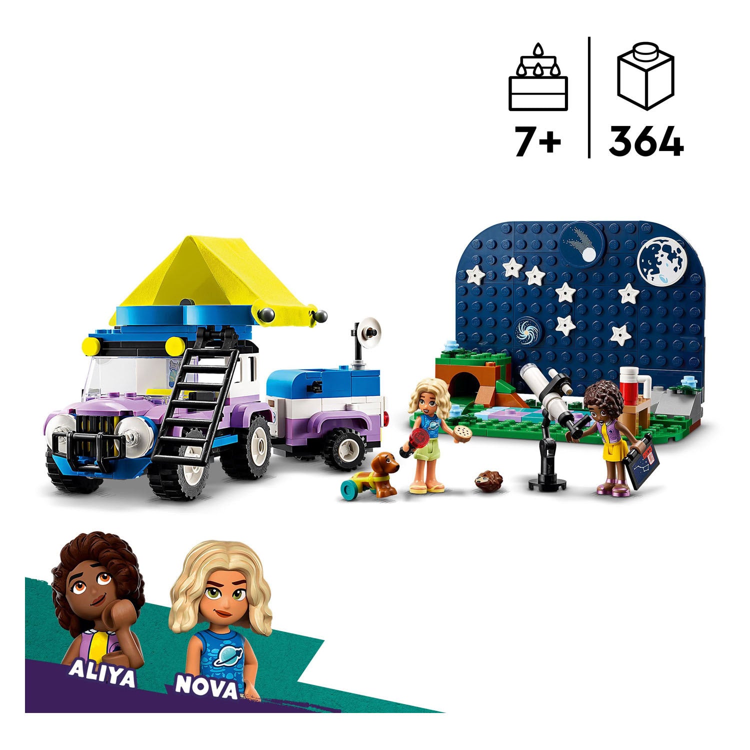 Lego friends - astronomisch kampeervoertuig constructiespeelgoed (42603)