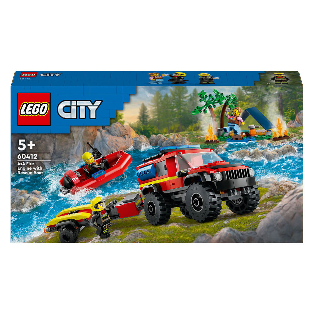 Lego City 60412 4x4 Feuerwehr-Folge mit Remboot