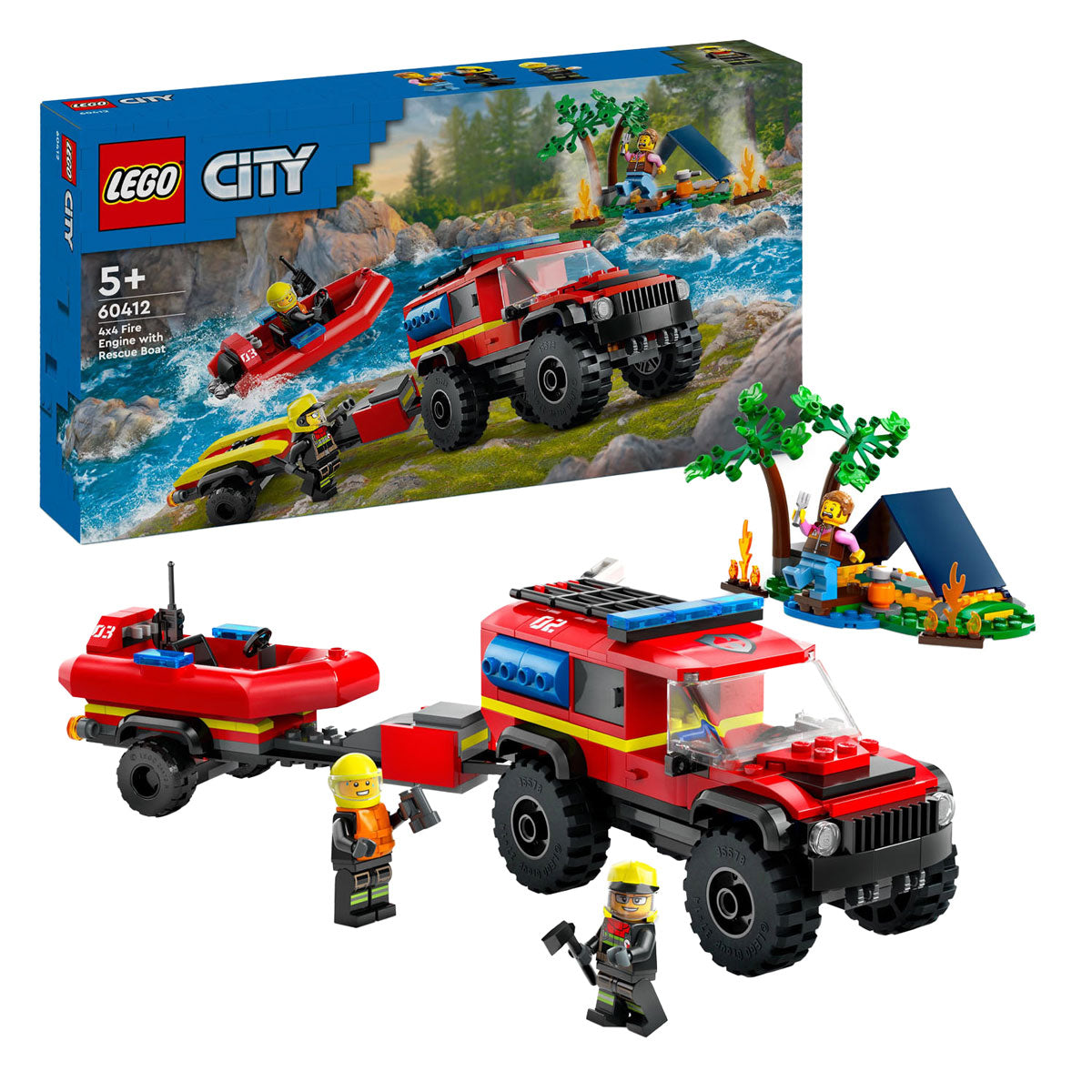 Lego City 60412 4x4 Feuerwehr-Folge mit Remboot