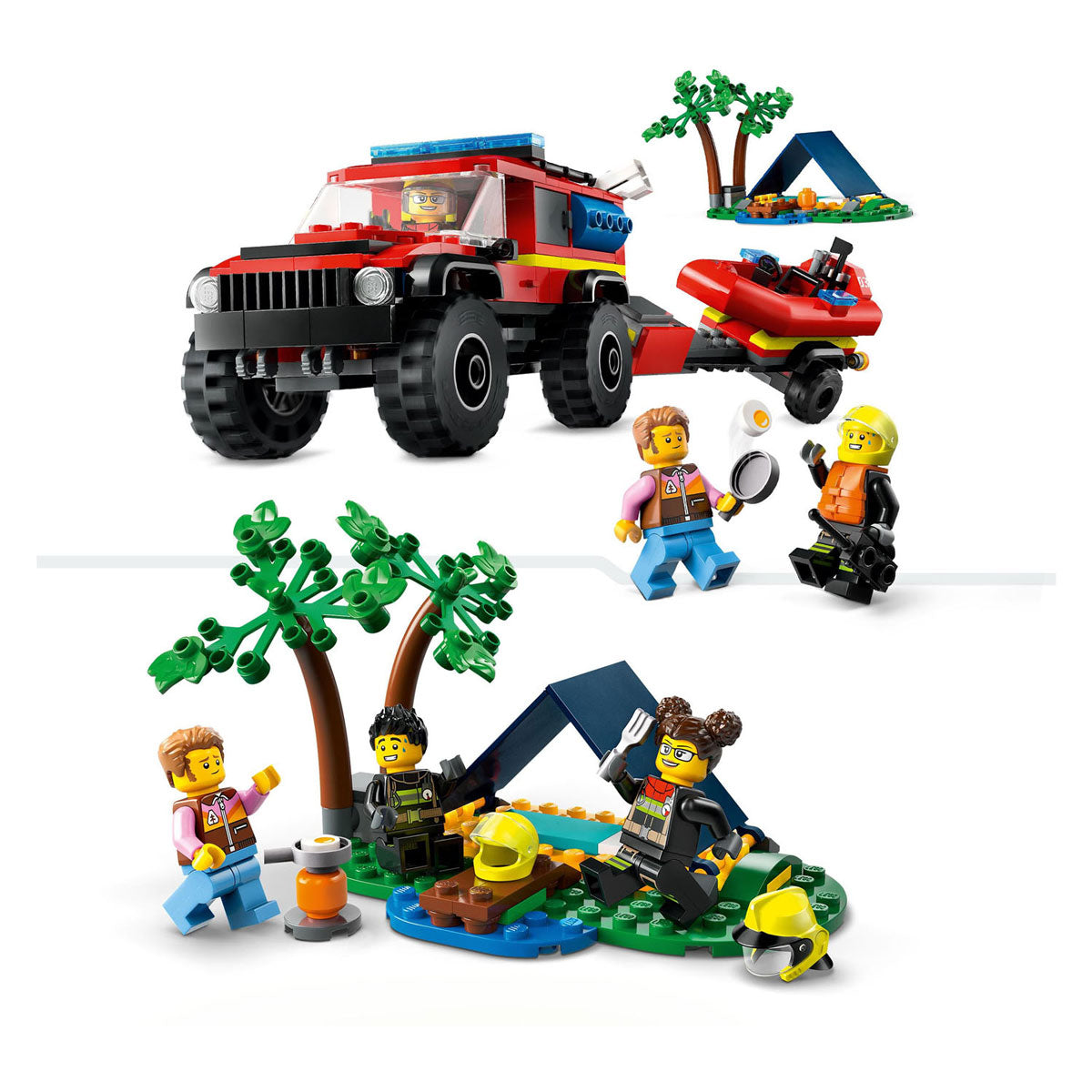 Lego City 60412 4x4 Feuerwehr-Folge mit Remboot