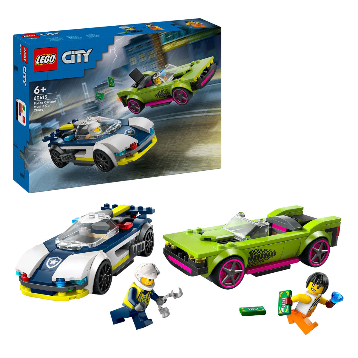 LEGO City Polizeiauto und Verfolgungsjagd Bauspielzeug (60415)