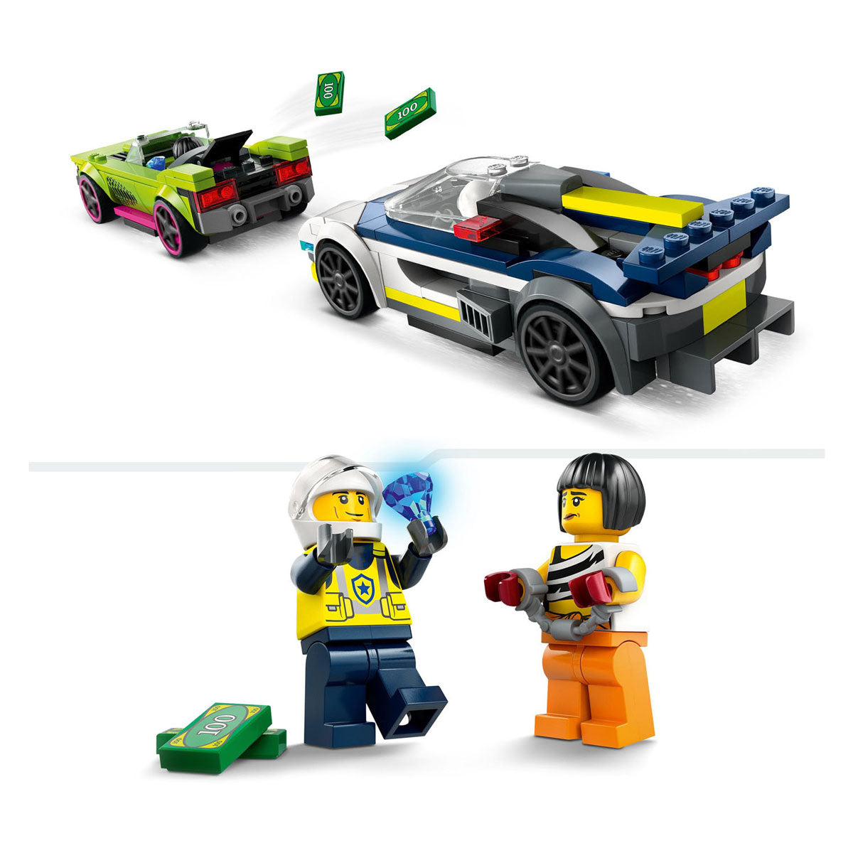 LEGO City Polizeiauto und Verfolgungsjagd Bauspielzeug (60415)