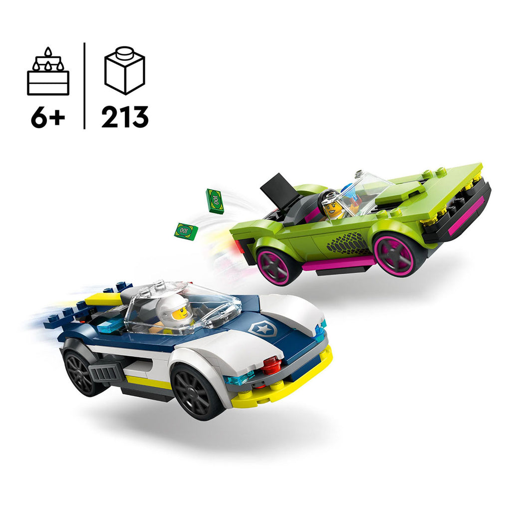 LEGO City Polizeiauto und Verfolgungsjagd Bauspielzeug (60415)