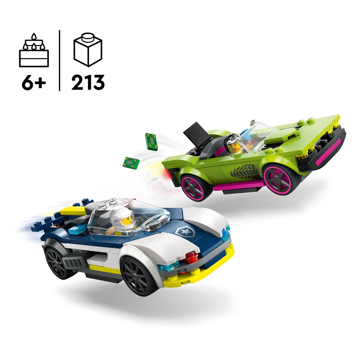 LEGO City Polizeiauto und Verfolgungsjagd Bauspielzeug (60415)