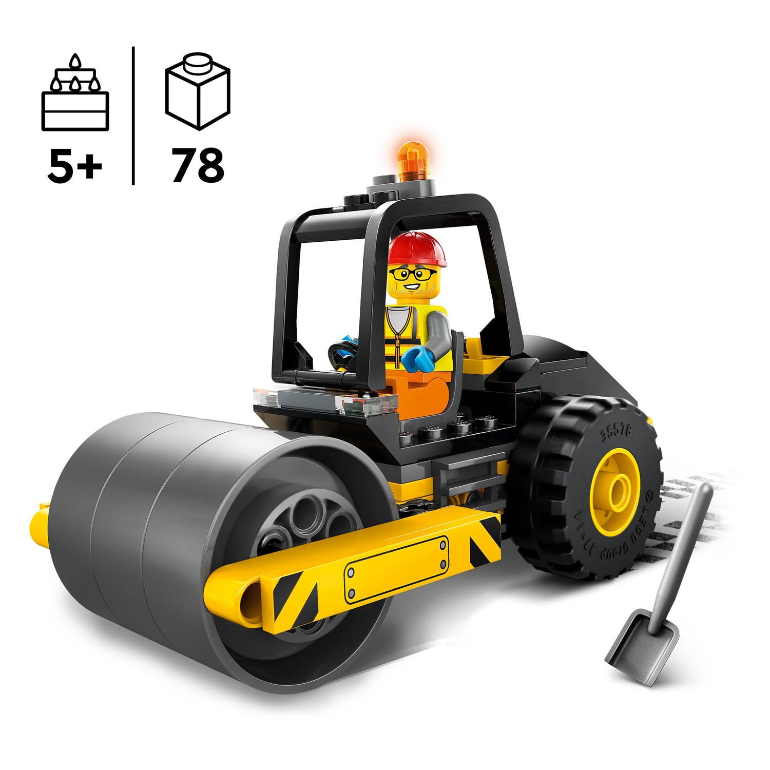 Lego City Baustellen-Dampfwalze 60401