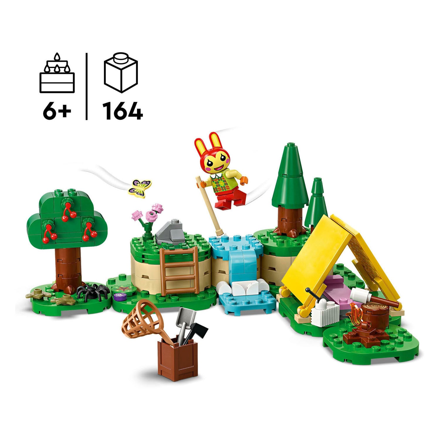 Lego animal crossing - kamperen met bunnie constructiespeelgoed (77047)