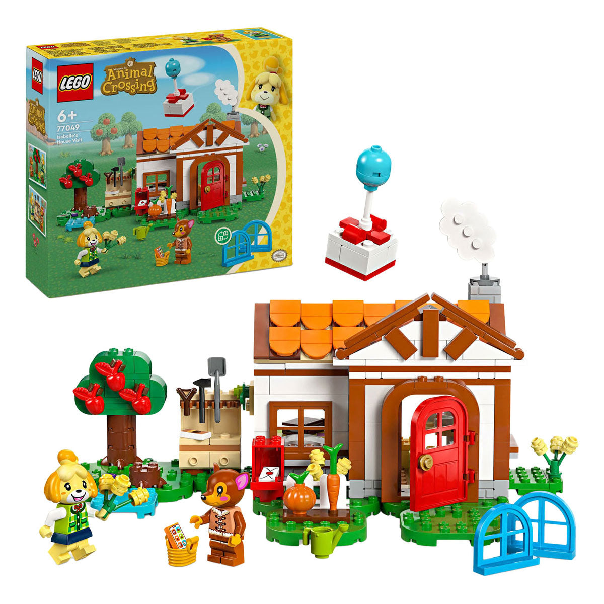 Lego Animal Crossing 77049 Isabelle auf Besucher