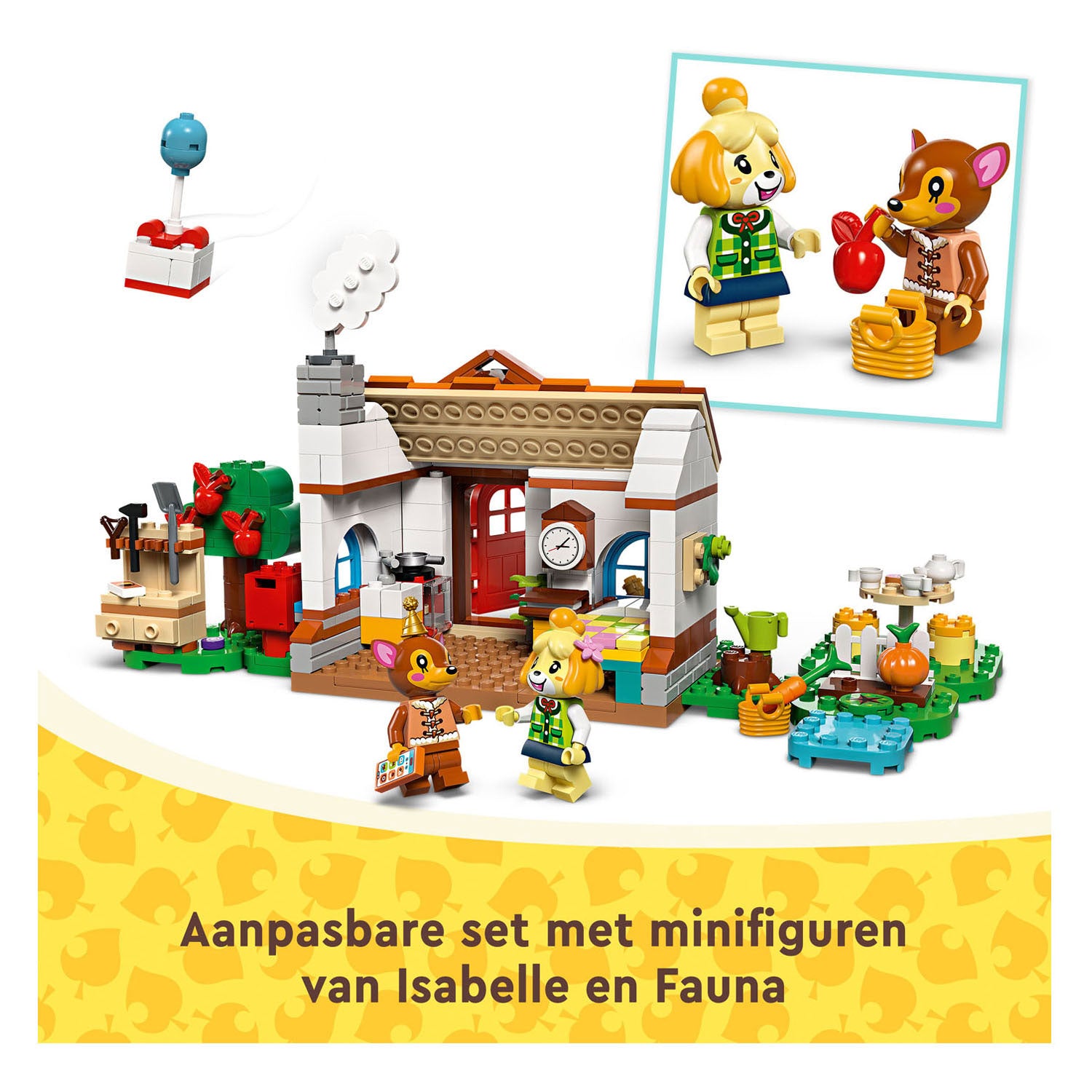 Lego Animal Crossing 77049 Isabelle auf Besucher