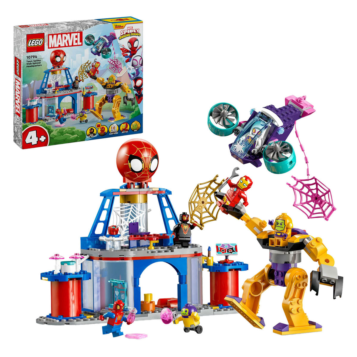 Lego marvel 10794 team spidey webspinner hoofdkantoor