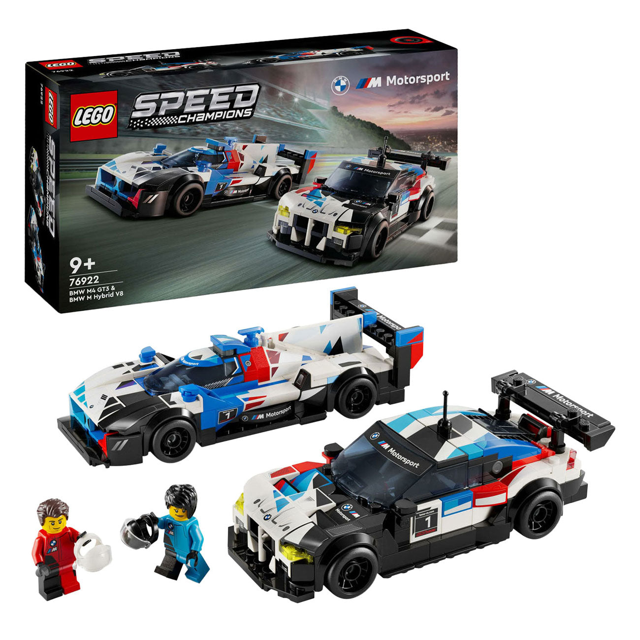 Lego Speed ​​Champions 76922 BMW M4 GT3 und BMW M Hybrid V8 Rennwagen