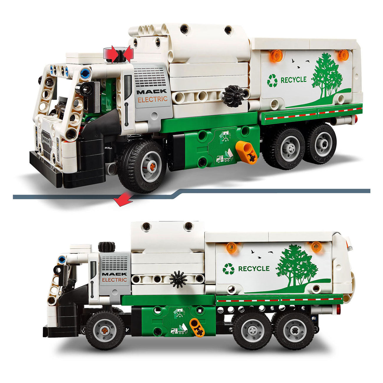 Lego technic 42167 mack lr electric vuilniswagen