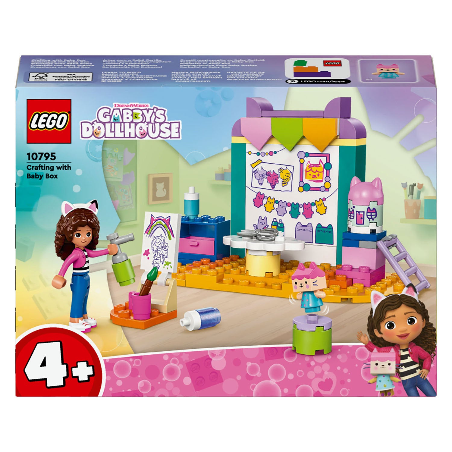 Lego 10795 gabby's dollhouse knutselen met babykit