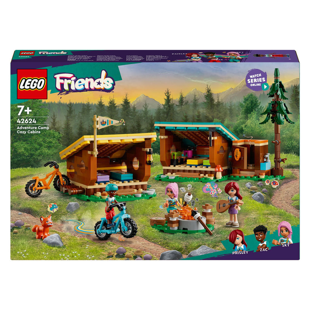 Lego Friends 42624 Abenteuerlager Gemütliche Waldhütten