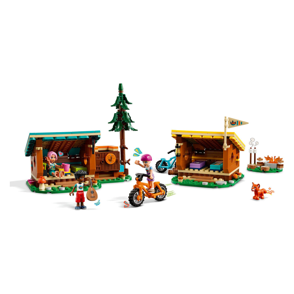 Lego Friends 42624 Abenteuerlager Gemütliche Waldhütten