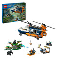 Lego 60437 city exploration jungleonderzoekers helikopter bij de basis