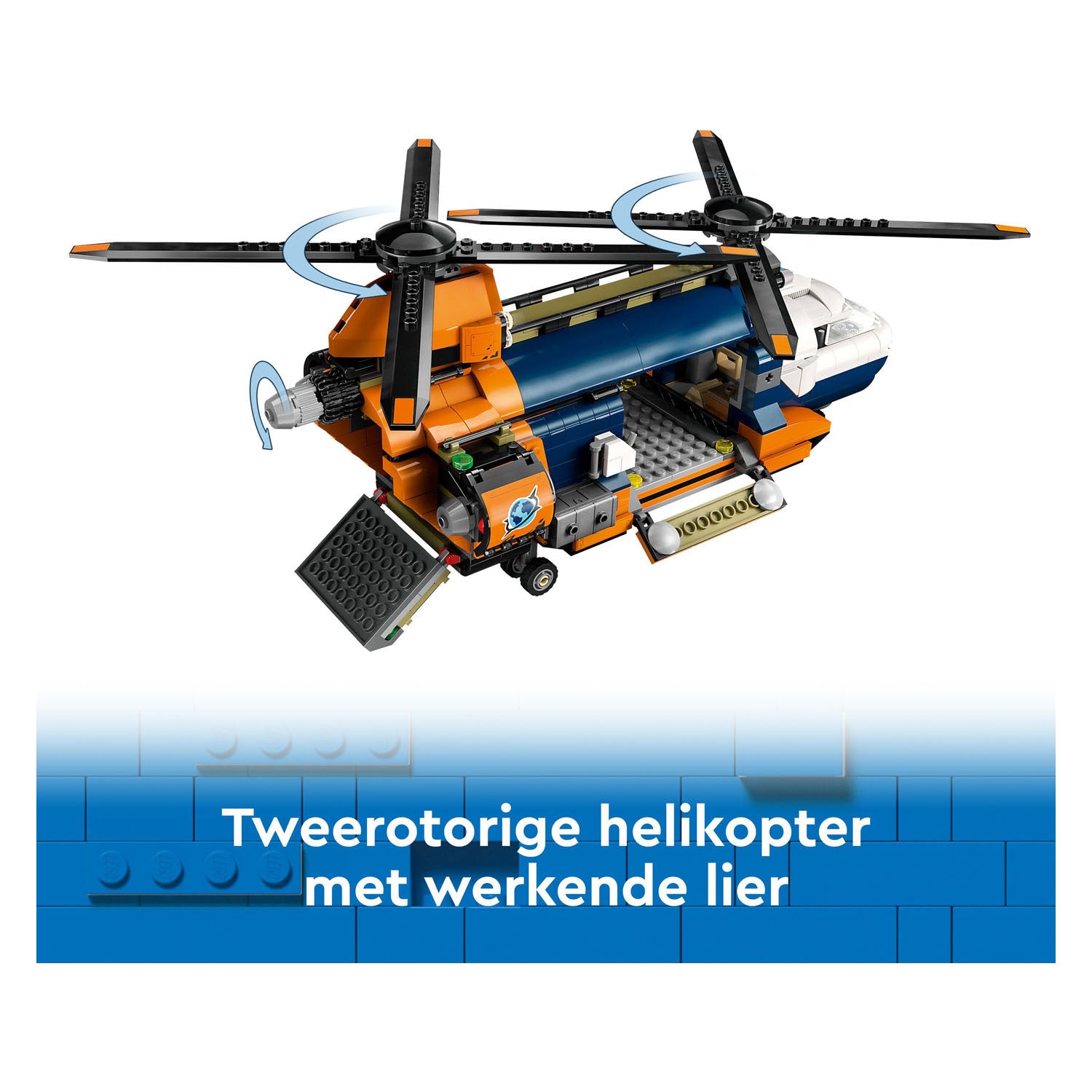 Lego 60437 city exploration jungleonderzoekers helikopter bij de basis