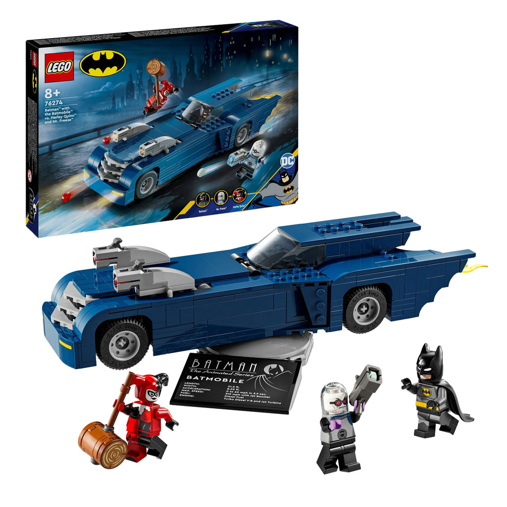 Lego 76274 super heroes dc batman met de batmobile vs. harley quinn™ en mr. freeze