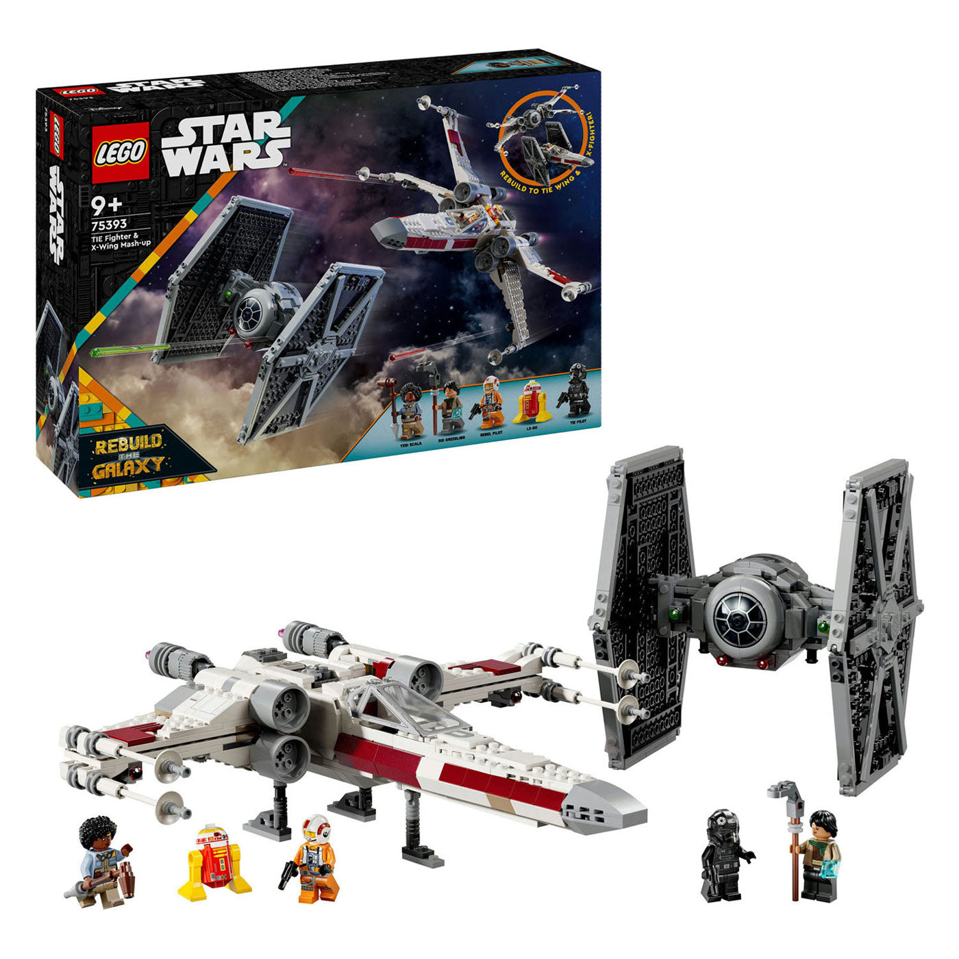 Lego Star Wars 75393 Tie-Fighter und X-Wing Kombination