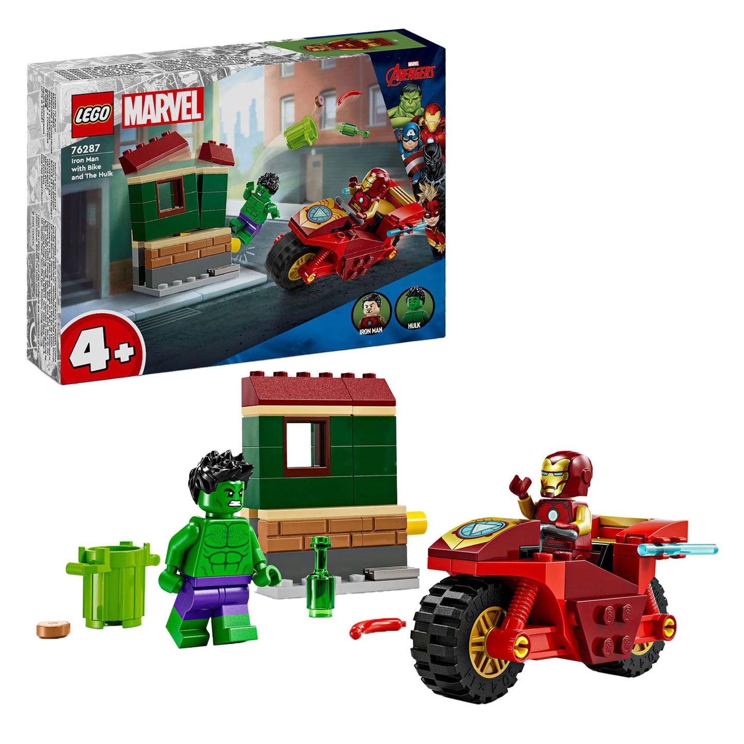 Lego super heroes 76287 iron man met motor en de hulk