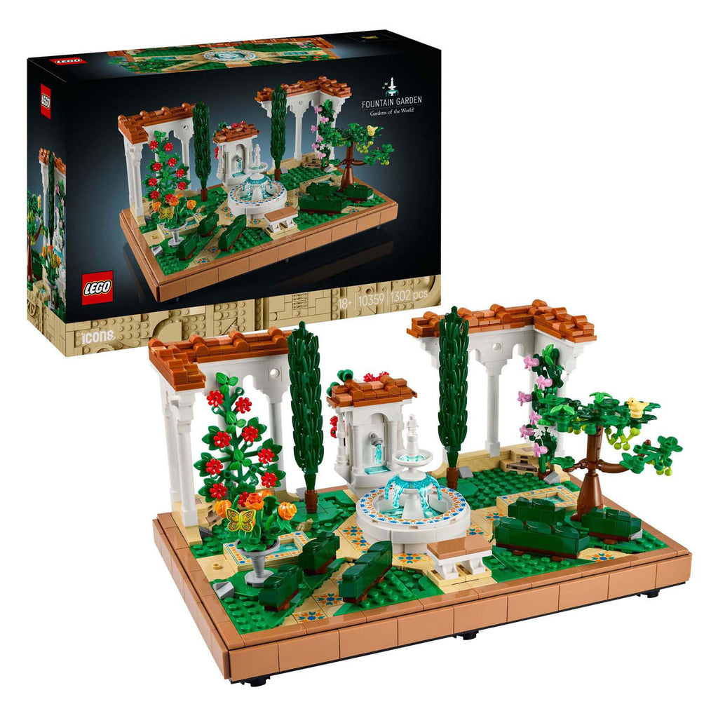 Lego icons - tuin met fontein constructiespeelgoed (10359)