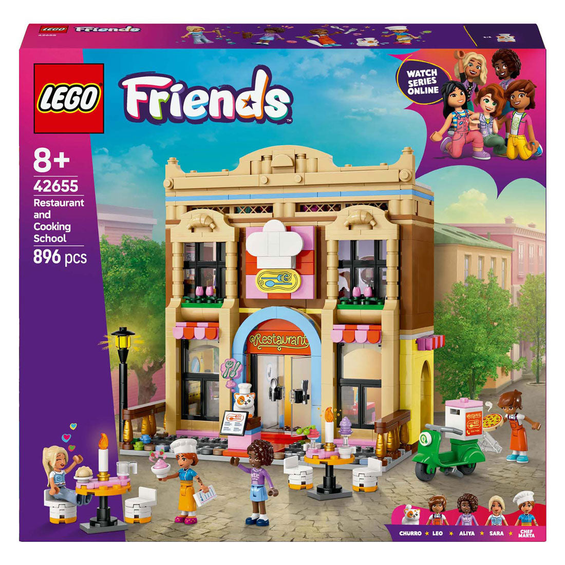 Lego 42655 friends restaurant en kookschool