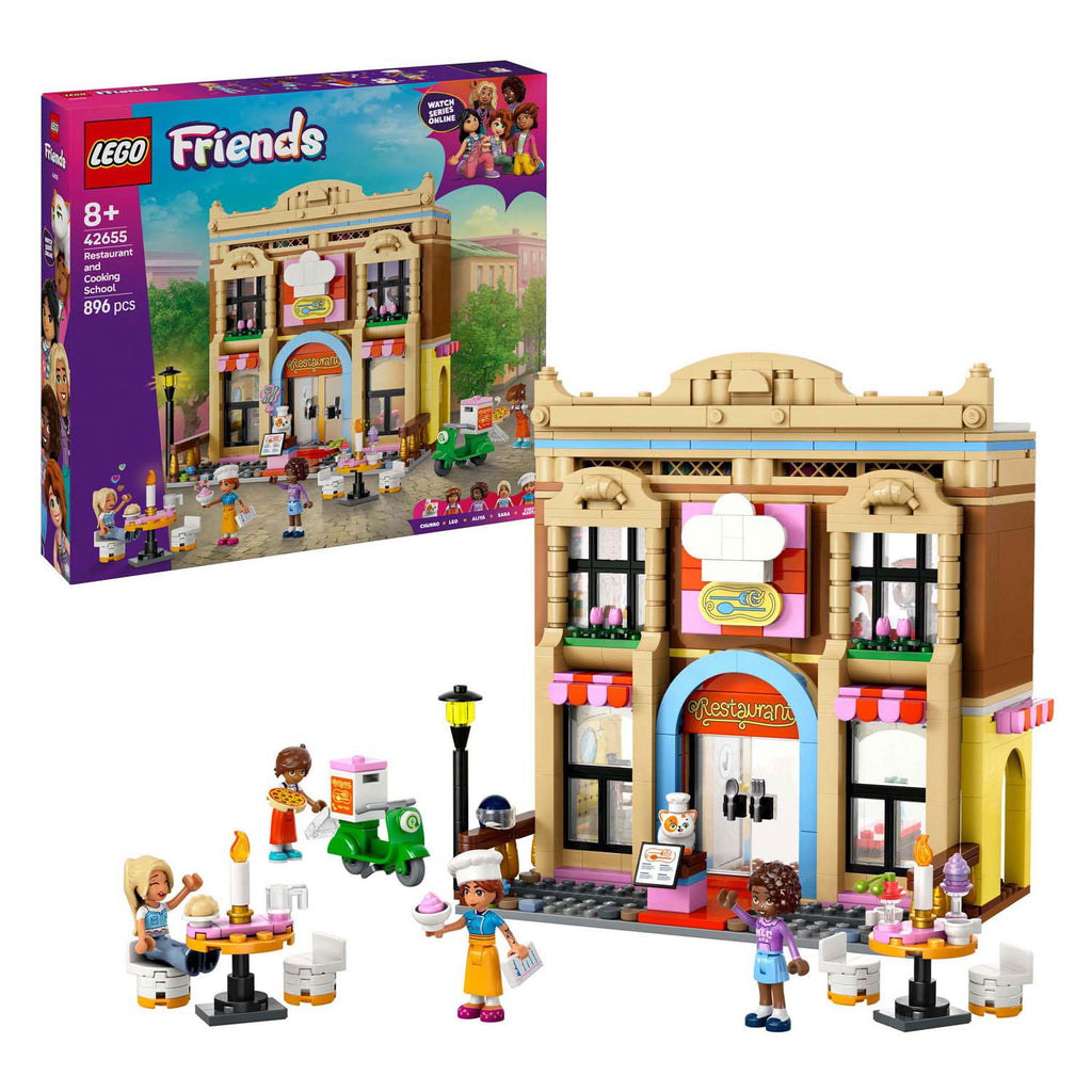 Lego 42655 friends restaurant en kookschool