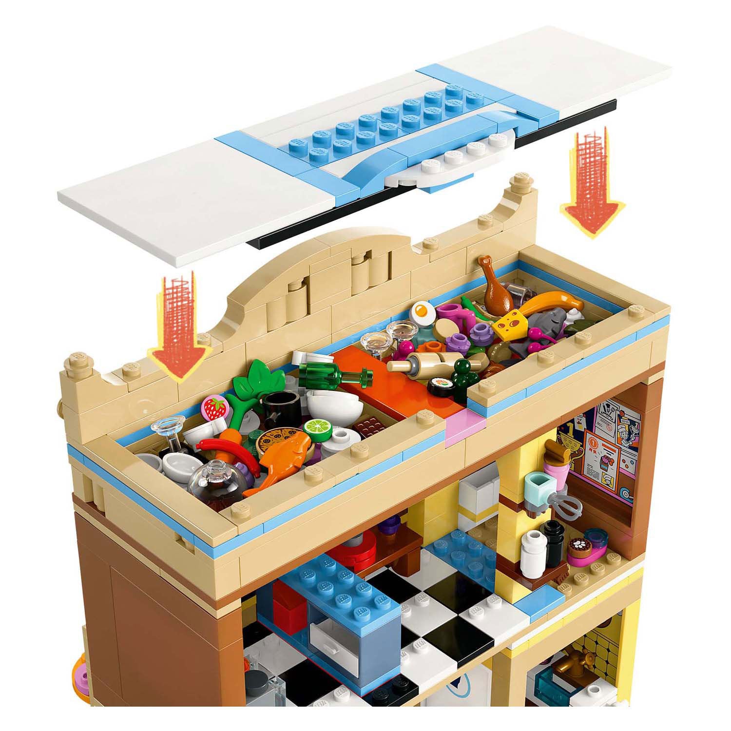 Lego 42655 friends restaurant en kookschool