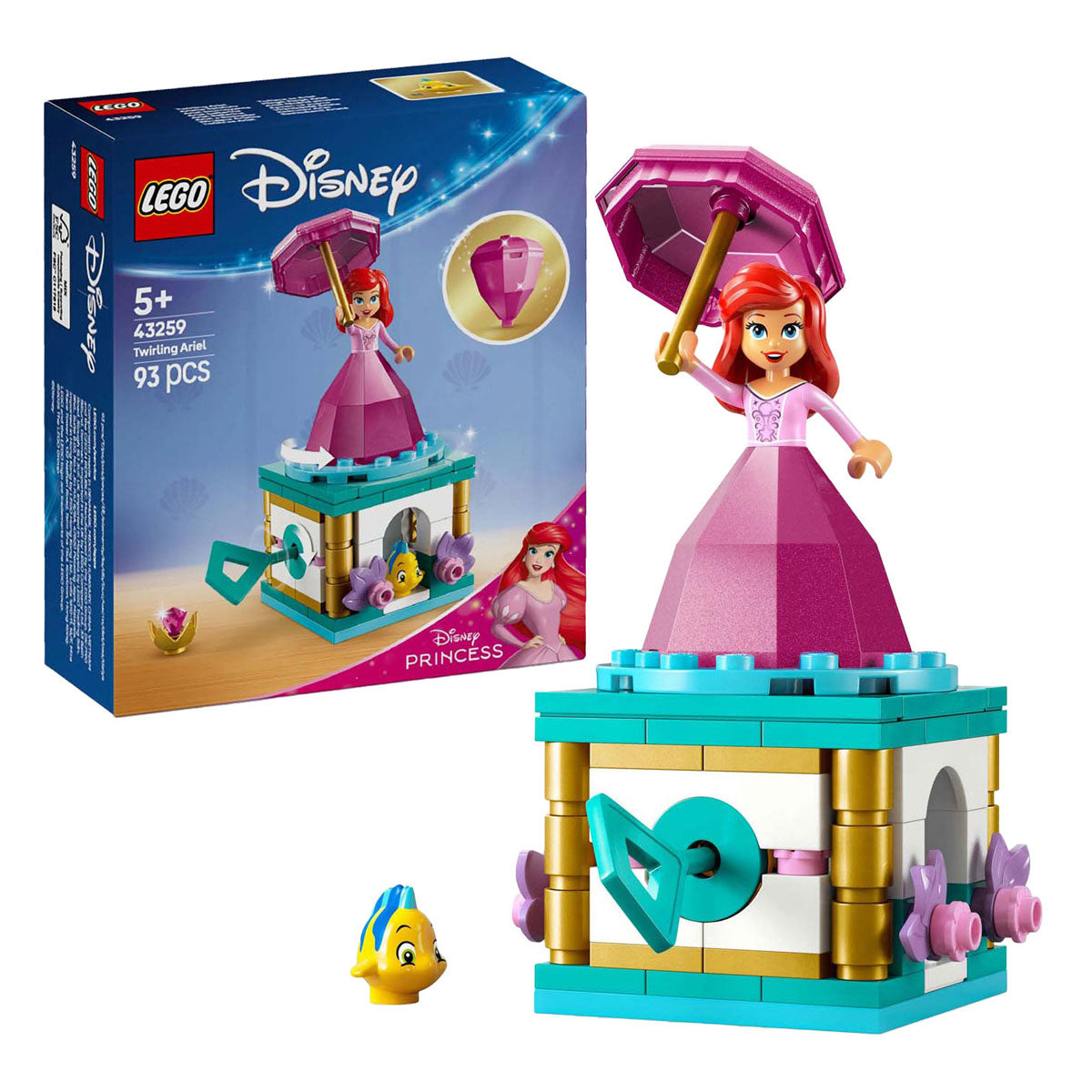 Lego 43259 disney princess draaiende ariël