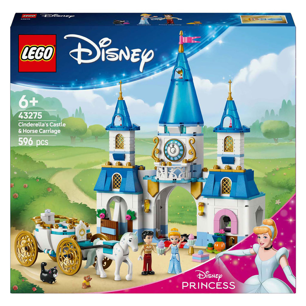 Lego 43275 disney princess assepoesters kasteel en paardenkoets