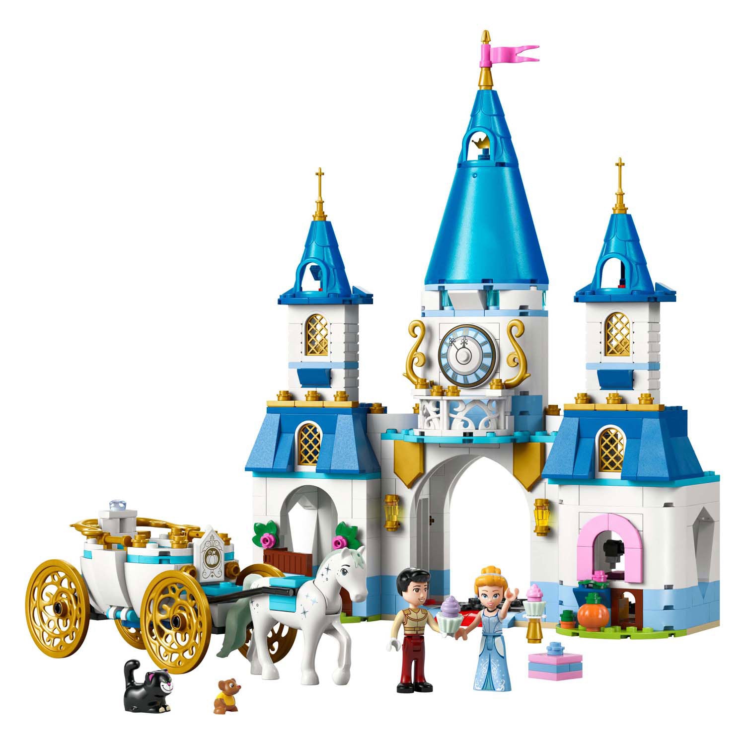 Lego 43275 disney princess assepoesters kasteel en paardenkoets