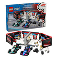 Lego 60444 city f1® garage met mercedes-amg en alpine auto's
