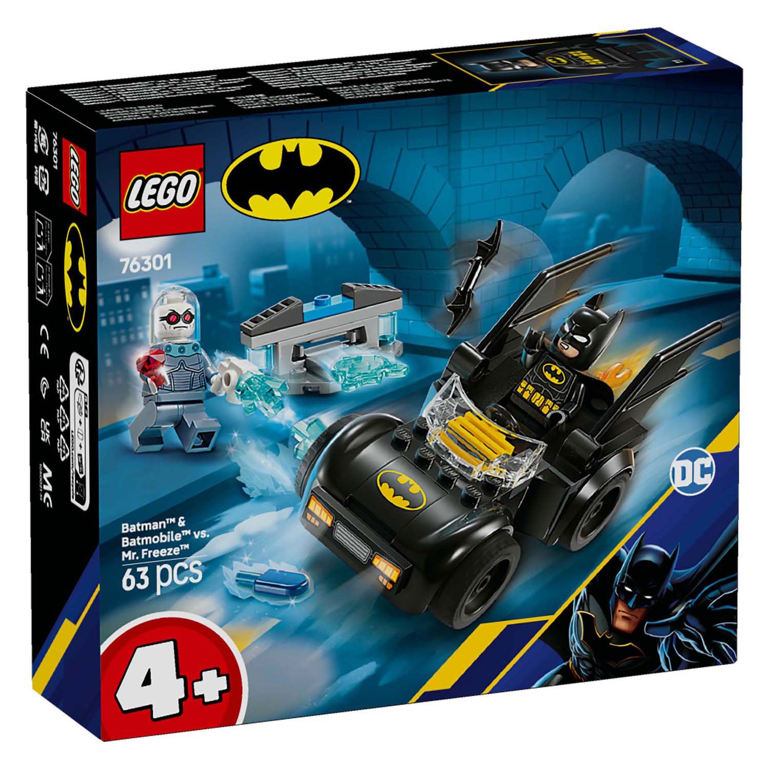 Lego 76301 super heroes dc batman en batmobile vs. mr. freeze | 2 stuks
