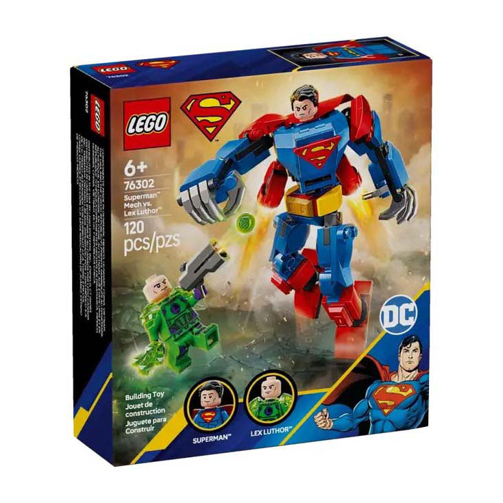 LEGO 76302 Super Heroes DC Superman Mech, inspiriert von Lex Luthor